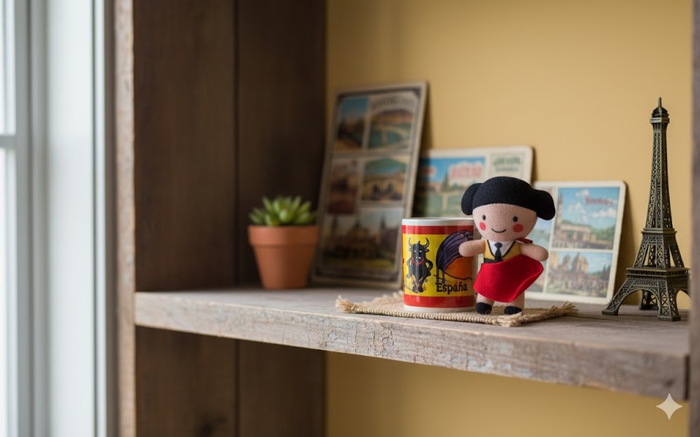 Spanish Matador w/ Cape Plushie and Coffee Mug with Bull Souvenir Gift Set OLE'